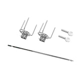 Maxbell Rotating Chicken Fork Portable Grill Rotisserie Kit for Picnic Patio Outdoor 34cm