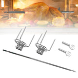 Maxbell Rotating Chicken Fork Portable Grill Rotisserie Kit for Picnic Patio Outdoor 34cm