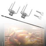 Maxbell Rotating Chicken Fork Portable Grill Rotisserie Kit for Picnic Patio Outdoor 34cm