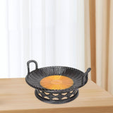 Maxbell Sashimi Tray Snack Japanese Sushi Plate for Dining Room Tea House Restaurant black 25.5cmx11.5cm