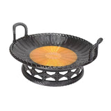 Maxbell Sashimi Tray Snack Japanese Sushi Plate for Dining Room Tea House Restaurant black 25.5cmx11.5cm