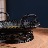 Maxbell Sashimi Tray Snack Japanese Sushi Plate for Dining Room Tea House Restaurant black 25.5cmx11.5cm