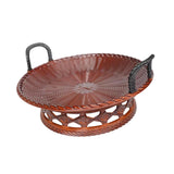 Maxbell Sashimi Tray Snack Japanese Sushi Plate for Dining Room Tea House Restaurant brown 25.5cmx11.5cm