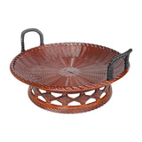 Maxbell Sashimi Tray Snack Japanese Sushi Plate for Dining Room Tea House Restaurant brown 25.5cmx11.5cm