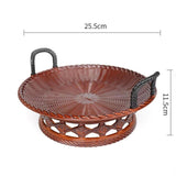 Maxbell Sashimi Tray Snack Japanese Sushi Plate for Dining Room Tea House Restaurant brown 25.5cmx11.5cm