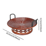 Maxbell Sashimi Tray Snack Japanese Sushi Plate for Dining Room Tea House Restaurant brown 25.5cmx11.5cm