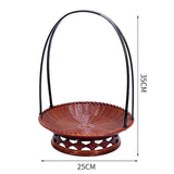 Maxbell Sashimi Tray Snack Japanese Sushi Plate for Dining Room Tea House Restaurant brown 25.5cmx35cm