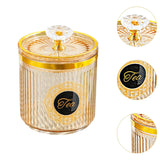 Maxbell Food Storage Container Nuts Canister for Serving Tea Cookies Pasta sugar label amber