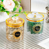 Maxbell Food Storage Container Nuts Canister for Serving Tea Cookies Pasta sugar label amber