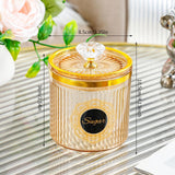 Maxbell Food Storage Container Nuts Canister for Serving Tea Cookies Pasta sugar label amber