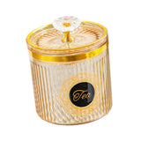 Maxbell Food Storage Container Nuts Canister for Serving Tea Cookies Pasta Tea label amber