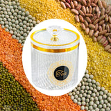 Maxbell Food Storage Container Nuts Canister for Serving Tea Cookies Pasta sugar label clear