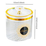 Maxbell Food Storage Container Nuts Canister for Serving Tea Cookies Pasta sugar label clear