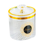 Maxbell Food Storage Container Nuts Canister for Serving Tea Cookies Pasta sugar label clear