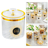 Maxbell Food Storage Container Nuts Canister for Serving Tea Cookies Pasta sugar label clear