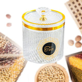 Maxbell Food Storage Container Nuts Canister for Serving Tea Cookies Pasta sugar label clear