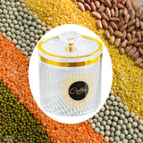 Maxbell Food Storage Container Nuts Canister for Serving Tea Cookies Pasta coffee label clear