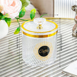 Maxbell Food Storage Container Nuts Canister for Serving Tea Cookies Pasta coffee label clear