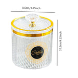 Maxbell Food Storage Container Nuts Canister for Serving Tea Cookies Pasta coffee label clear