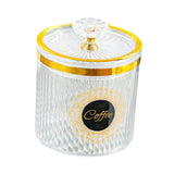Maxbell Food Storage Container Nuts Canister for Serving Tea Cookies Pasta coffee label clear
