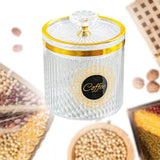 Maxbell Food Storage Container Nuts Canister for Serving Tea Cookies Pasta coffee label clear