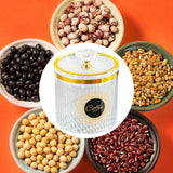 Maxbell Food Storage Container Nuts Canister for Serving Tea Cookies Pasta coffee label clear