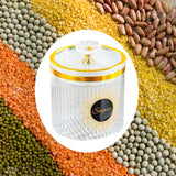 Maxbell Food Storage Container Nuts Canister for Serving Tea Cookies Pasta Tea label clear