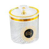 Maxbell Food Storage Container Nuts Canister for Serving Tea Cookies Pasta Tea label clear