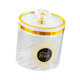 Maxbell Food Storage Container Nuts Canister for Serving Tea Cookies Pasta Tea label clear