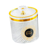 Maxbell Food Storage Container Nuts Canister for Serving Tea Cookies Pasta Tea label clear