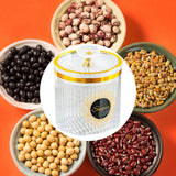 Maxbell Food Storage Container Nuts Canister for Serving Tea Cookies Pasta Tea label clear