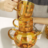 Maxbell Giraffe Teapot Tea Cup Set for Boys Girls Drinking Cup for Office Table Home