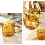 Maxbell Giraffe Teapot Tea Cup Set for Boys Girls Drinking Cup for Office Table Home