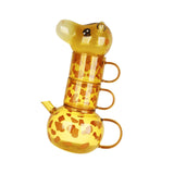 Maxbell Giraffe Teapot Tea Cup Set for Boys Girls Drinking Cup for Office Table Home