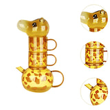 Maxbell Giraffe Teapot Tea Cup Set for Boys Girls Drinking Cup for Office Table Home
