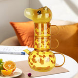 Maxbell Giraffe Teapot Tea Cup Set for Boys Girls Drinking Cup for Office Table Home