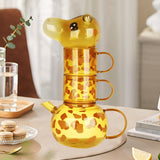 Maxbell Giraffe Teapot Tea Cup Set for Boys Girls Drinking Cup for Office Table Home