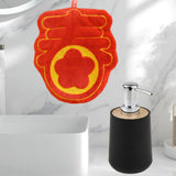 Maxbell Soap Dispenser with Towel Stylish Lotion Pump Bottle for Home Vanity Kitchen black chun Word