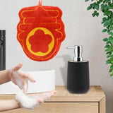 Maxbell Soap Dispenser with Towel Stylish Lotion Pump Bottle for Home Vanity Kitchen black chun Word