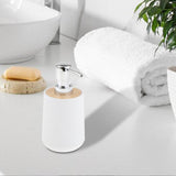 Maxbell Soap Dispenser with Towel Sturdy Lotion Dispenser for Kitchen Bedroom Vanity white Lucky Bag