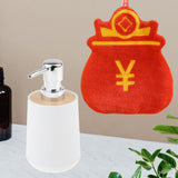 Maxbell Soap Dispenser with Towel Sturdy Lotion Dispenser for Kitchen Bedroom Vanity white Lucky Bag