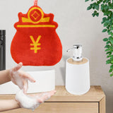 Maxbell Soap Dispenser with Towel Sturdy Lotion Dispenser for Kitchen Bedroom Vanity white Lucky Bag
