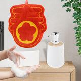 Maxbell Soap Dispenser with Towel Sturdy Lotion Dispenser for Kitchen Bedroom Vanity white chun word
