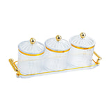 Maxbell Dried Fruit Snack Serving Plate Divided Serving Dishes for Living Room Party Transparent