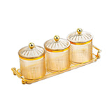 Maxbell Dried Fruit Snack Serving Plate Divided Serving Dishes for Living Room Party Amber