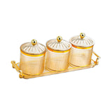 Maxbell Dried Fruit Snack Serving Plate Divided Serving Dishes for Living Room Party Amber