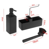 Maxbell Liquid Hand Soap Dispenser Set with Hand Towel Drain for Sink Hotel Bathroom