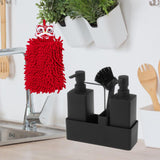 Maxbell Liquid Hand Soap Dispenser Set with Hand Towel Drain for Sink Hotel Bathroom