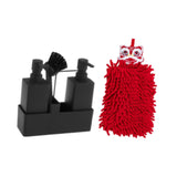 Maxbell Liquid Hand Soap Dispenser Set with Hand Towel Drain for Sink Hotel Bathroom