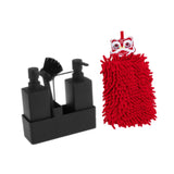 Maxbell Liquid Hand Soap Dispenser Set with Hand Towel Drain for Sink Hotel Bathroom